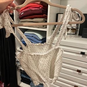 LA hearts polka dot tank top